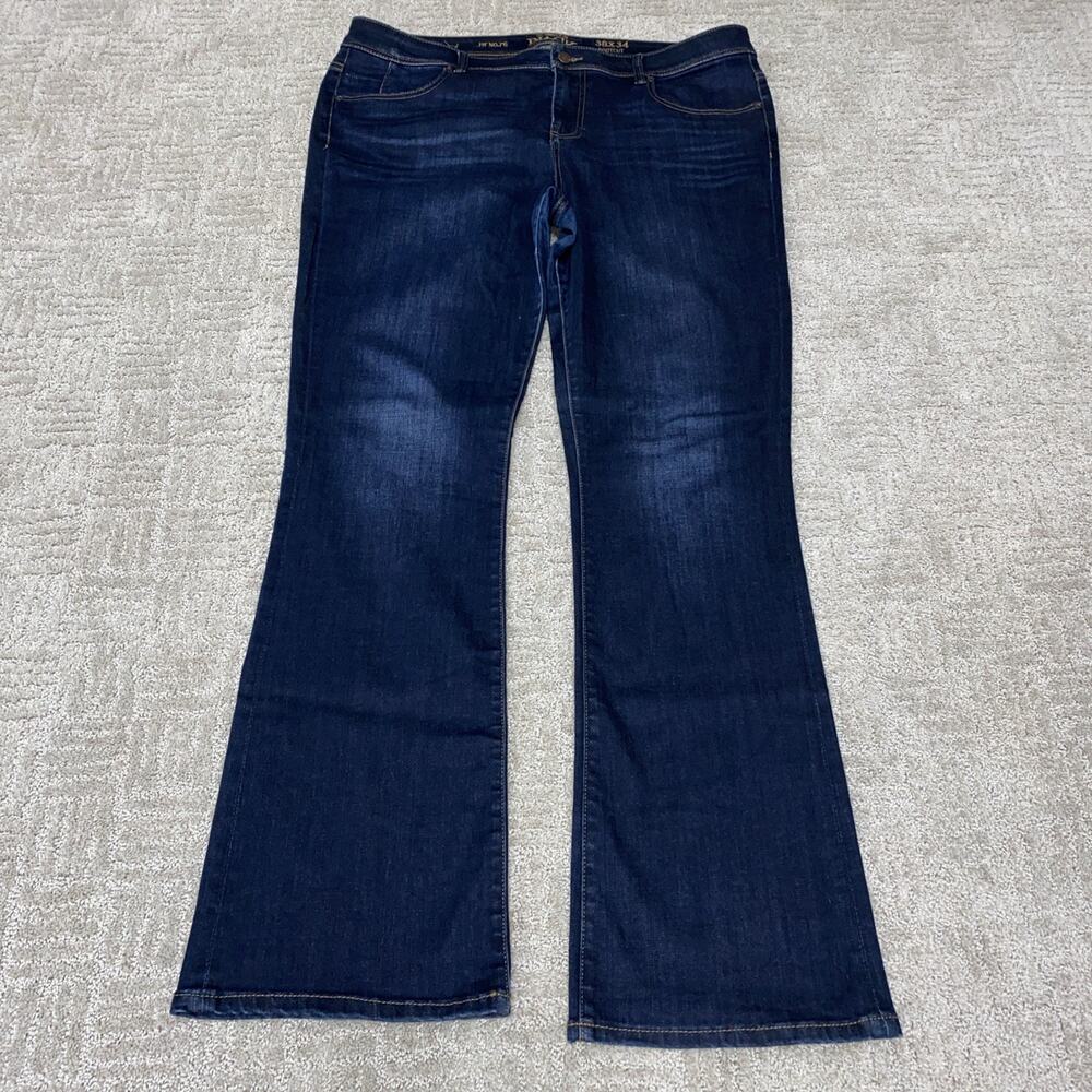 Buckle Black Womens Jeans Fit No 76 Boot Cut Blue Denim Dark Wash Mid 38 X 34